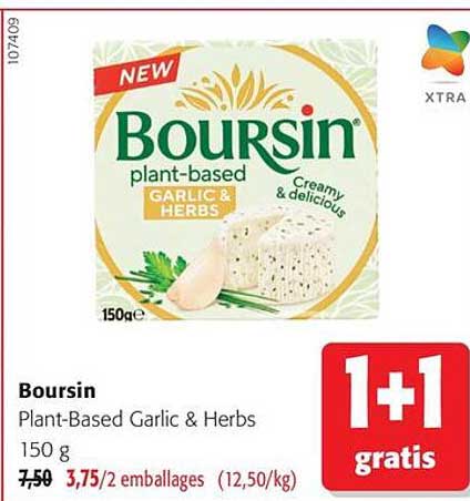 Boursin Plant-Based Garlic & Herbs 150 g