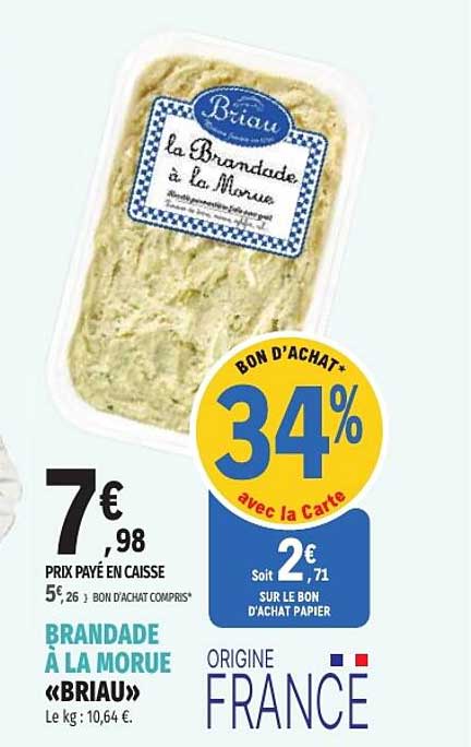 BRANDADE À LA MORUE «BRIAU»