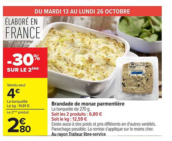 Brandade de morue parmentière