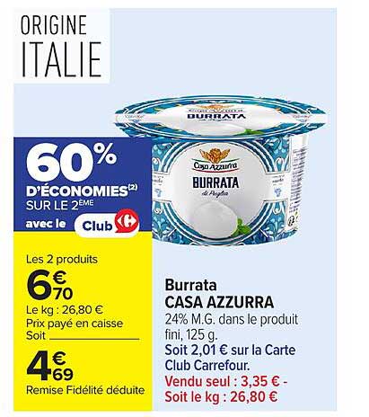 Burrata CASA AZZURRA