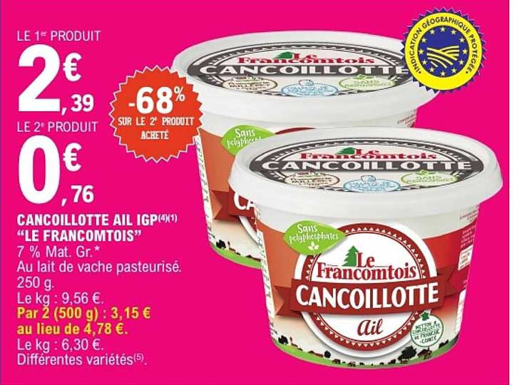 CANCOILLOTTE AIL IGP (4x1) “LE FRANCOMTOIS”