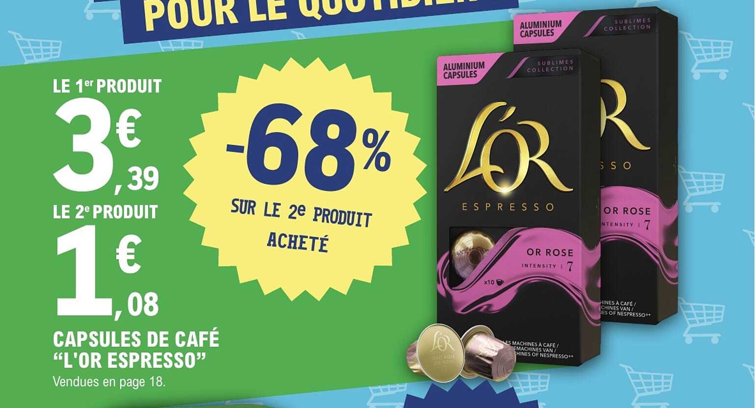 Capsules de café “L'OR ESPRESSO”