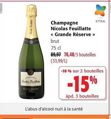 Champagne Nicolas Feuillatte « Grande Réserve » brut 75 cl