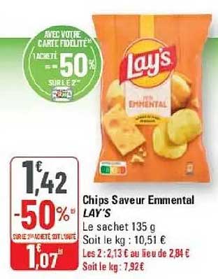 Chips Saveur Emmental LAY’S