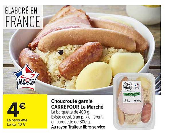 Choucroute garnie CARREFOUR le Marché