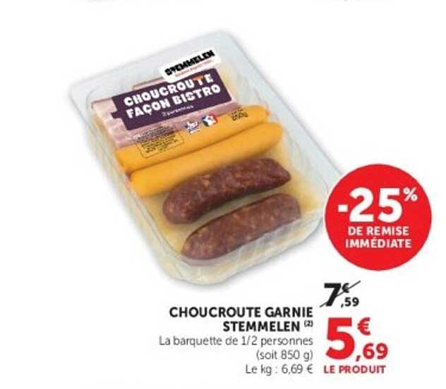 CHOUCROUTE GARNIE STEMMELEN