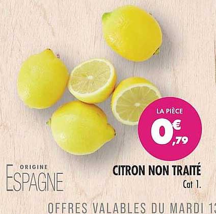 CITRON NON TRAITE