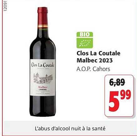 Clos La Coutale Malbec 2023