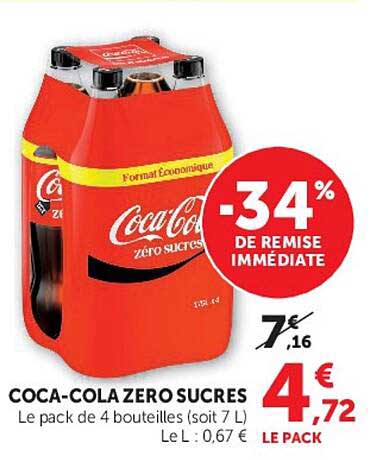 COCA-COLA ZERO SUCRES