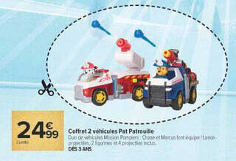 Coffret 2 véhicules Pat Patrouille