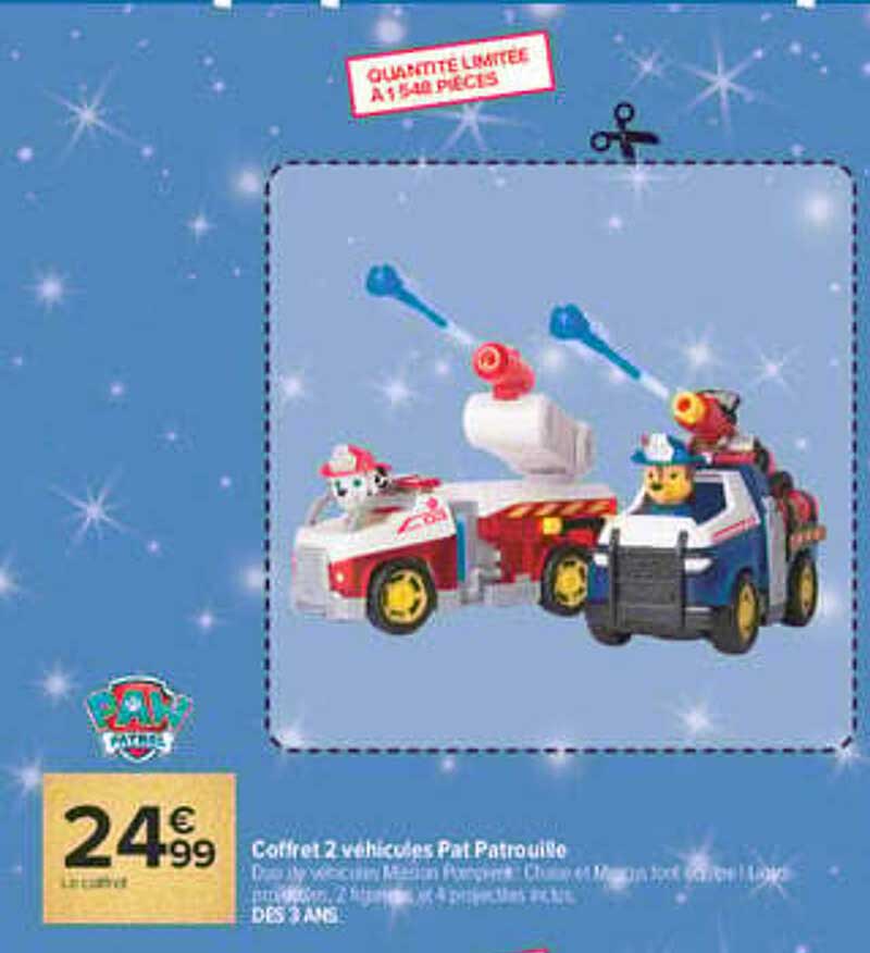 Coffret 2 véhicules Pat Patrouille