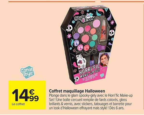 Coffret maquillage Halloween