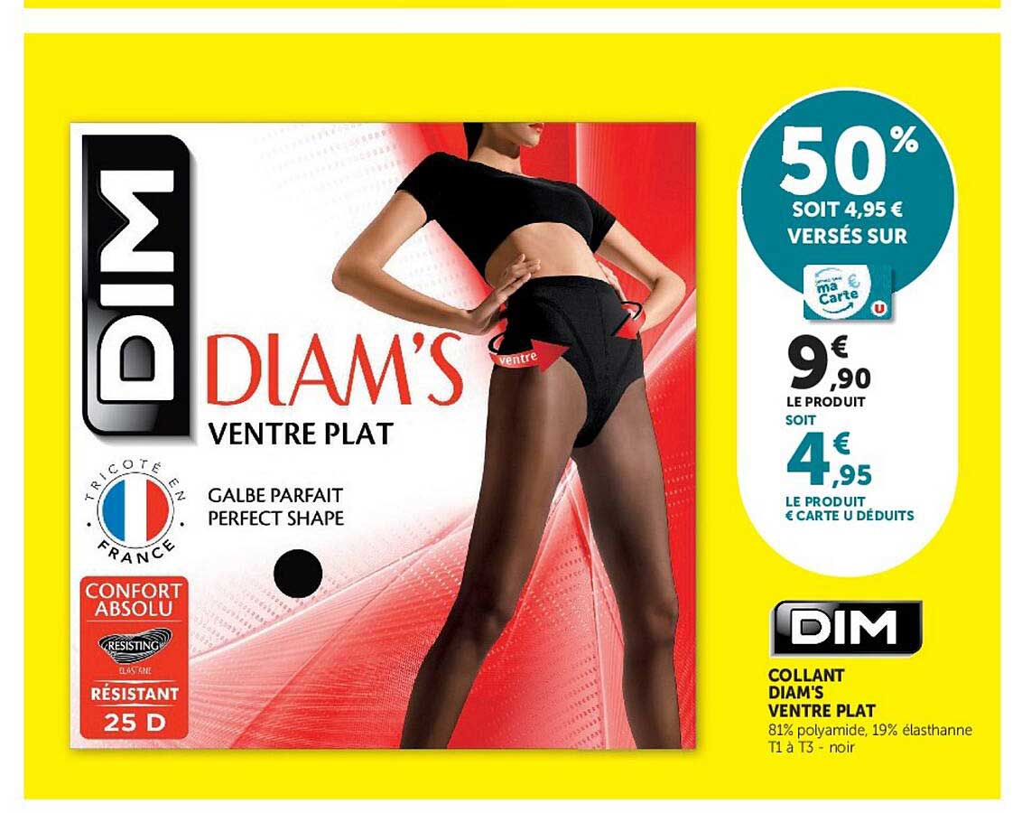 COLLANT DIAM'S VENTRE PLAT