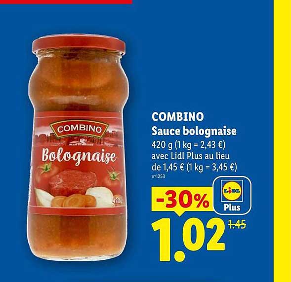 COMBINO Sauce bolognaise