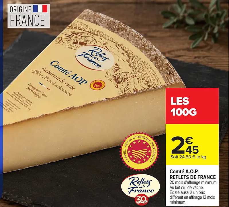 Comté A.O.P. REFLETS DE FRANCE