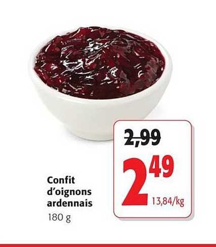 Confit d’oignons ardennais 180 g