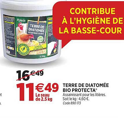 CONTRIBUE À L’HYGIÈNE DE LA BASSE-COUR