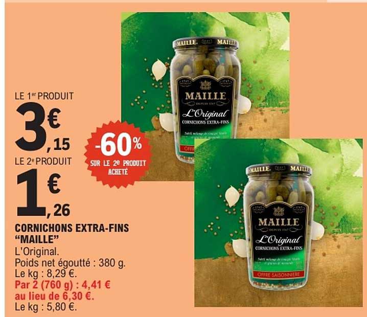 CORNICHONS EXTRA-FINS “MAILLE”