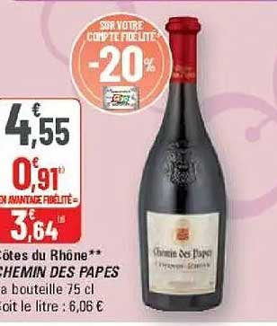 Côtes du Rhône CHEMIN DES PAPES
