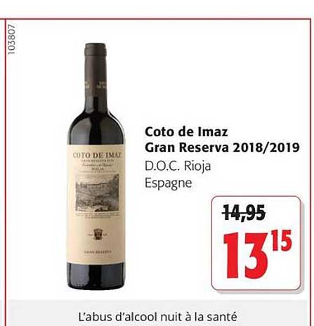Coto de Imaz Gran Reserva 2018/2019