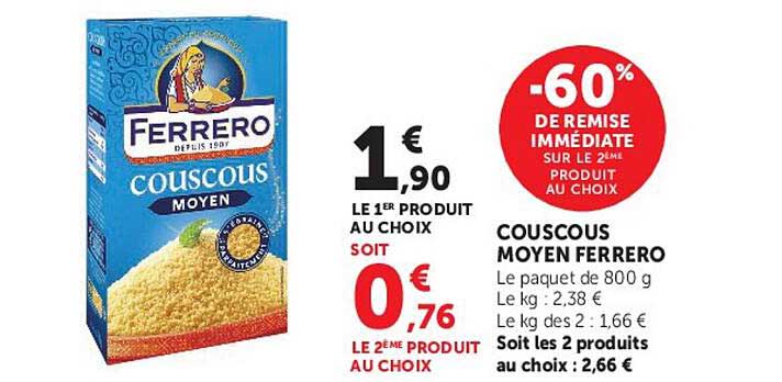 COUSCOUS MOYEN FERRERO