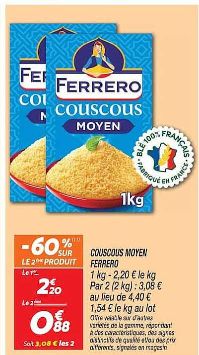 COUSCOUS MOYEN FERRERO