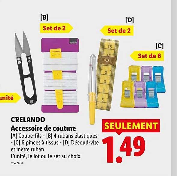 CRELANDO Accessoire de couture