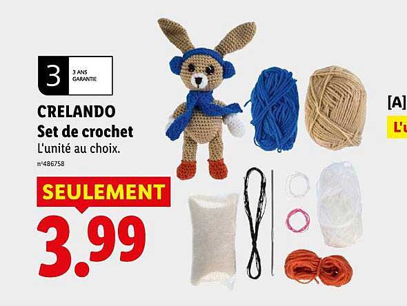 CRELANDO Set de crochet L’unité au choix.