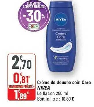 Crème de douche soin Care NIVEA