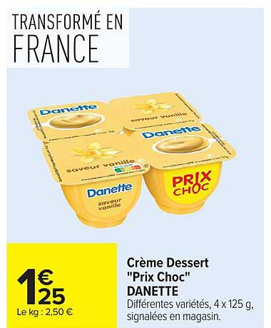 Crème Dessert "Prix Choc" DANETTE