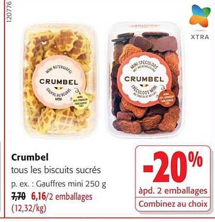 Crumbel tous les biscuits sucrés
