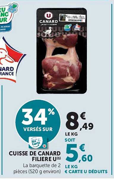 CUISSE DE CANARD FILIERE U