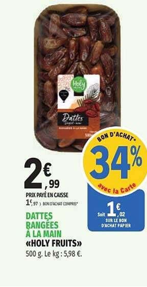 DATTES RANGÉES À LA MAIN «HOLY FRUITS»