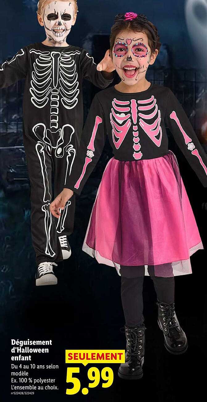 Déguisement d'Halloween enfant