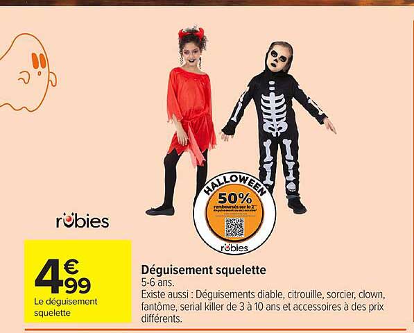 Déguisement squelette