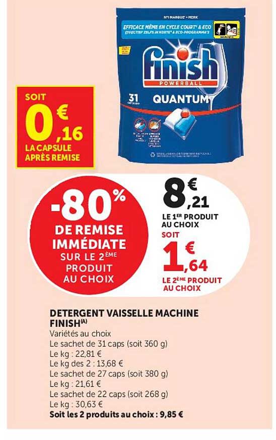 DETERGENT VAISSELLE MACHINE FINISH(A)