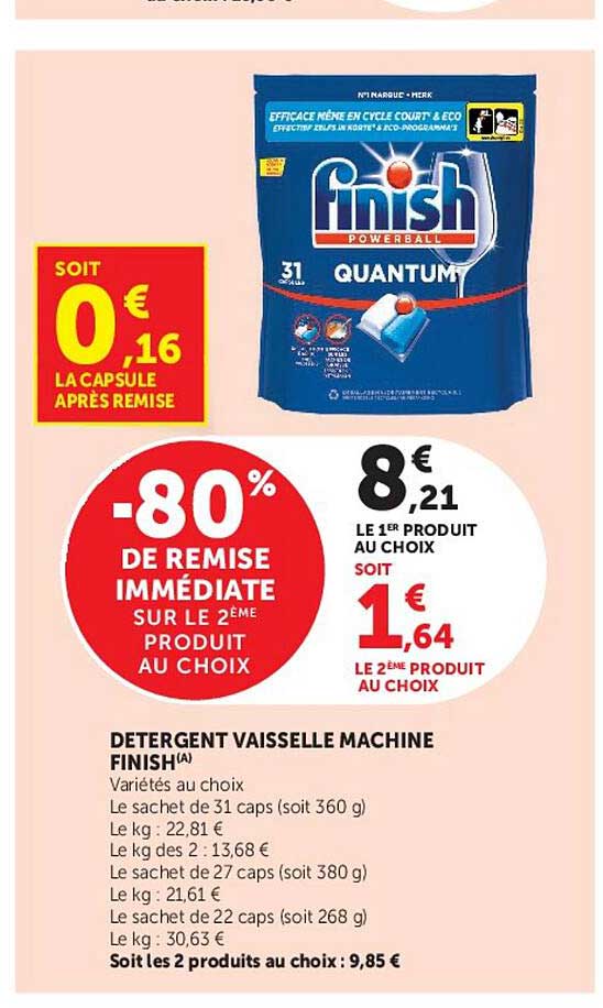 DÉTERGENT VAISSELLE MACHINE FINISH(A)