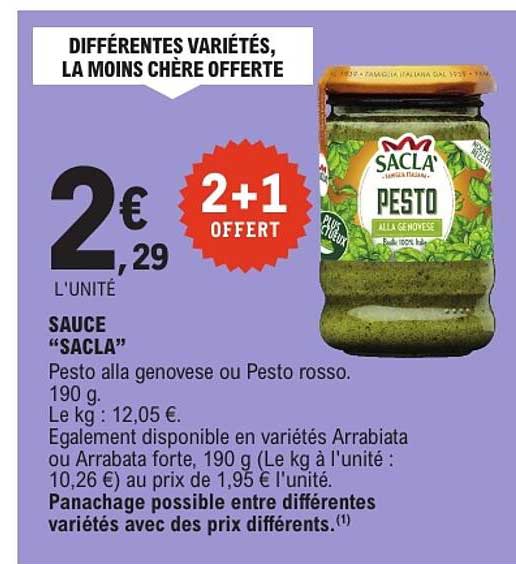 DIFFÉRENTES VARIÉTÉS, LA MOINS CHÈRE OFFERTE