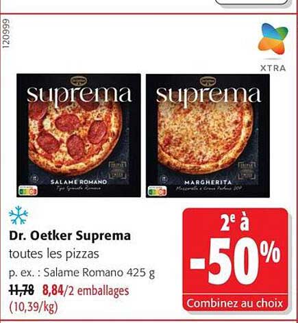Dr. Oetker Suprema toutes les pizzas