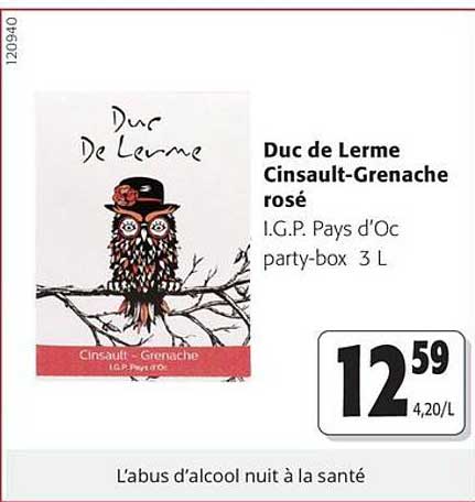 Duc de Lerne Cinsault-Grenache rosé