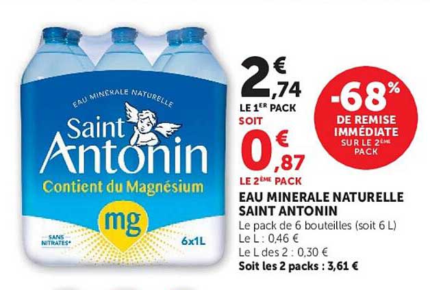 EAU MINERALE NATURELLE SAINT ANTONIN