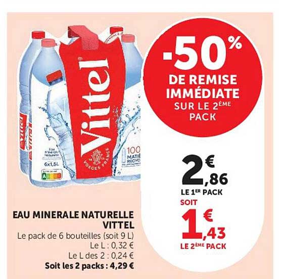 EAU MINERALE NATURELLE VITTEL