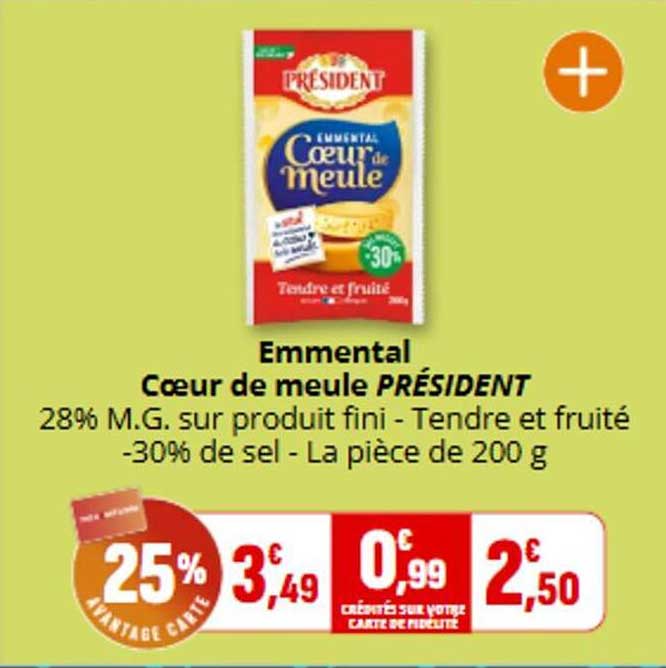 Emmental Cœur de meule PRÉSIDENT