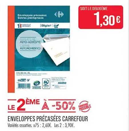 ENVELOPPES PRÉCASES CARREFOUR