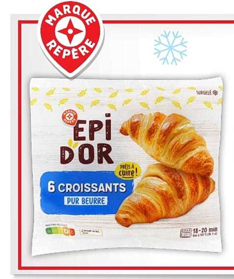 EPI D'OR 6 CROISSANTS PUR BEURRE