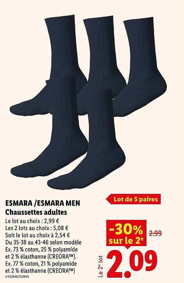 Esmara / Esmara Men Chaussettes adultes
