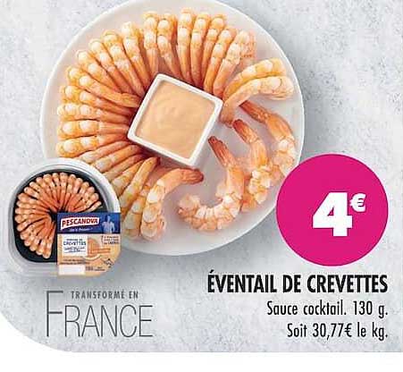 ÉVENTAIL DE CREVETTES