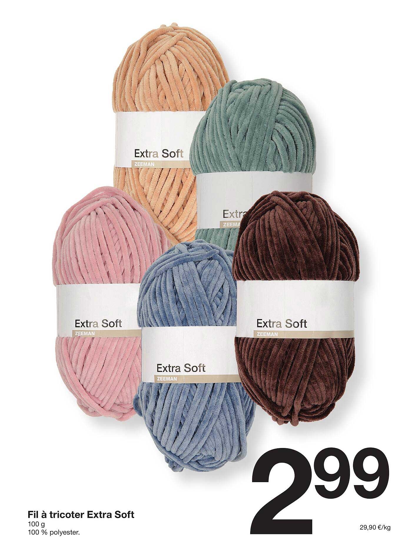 Fil à tricoter Extra Soft