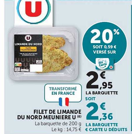 FILET DE LIMANDE DU NORD MEUNIERE U (6)