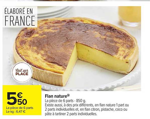 Flan nature(i)